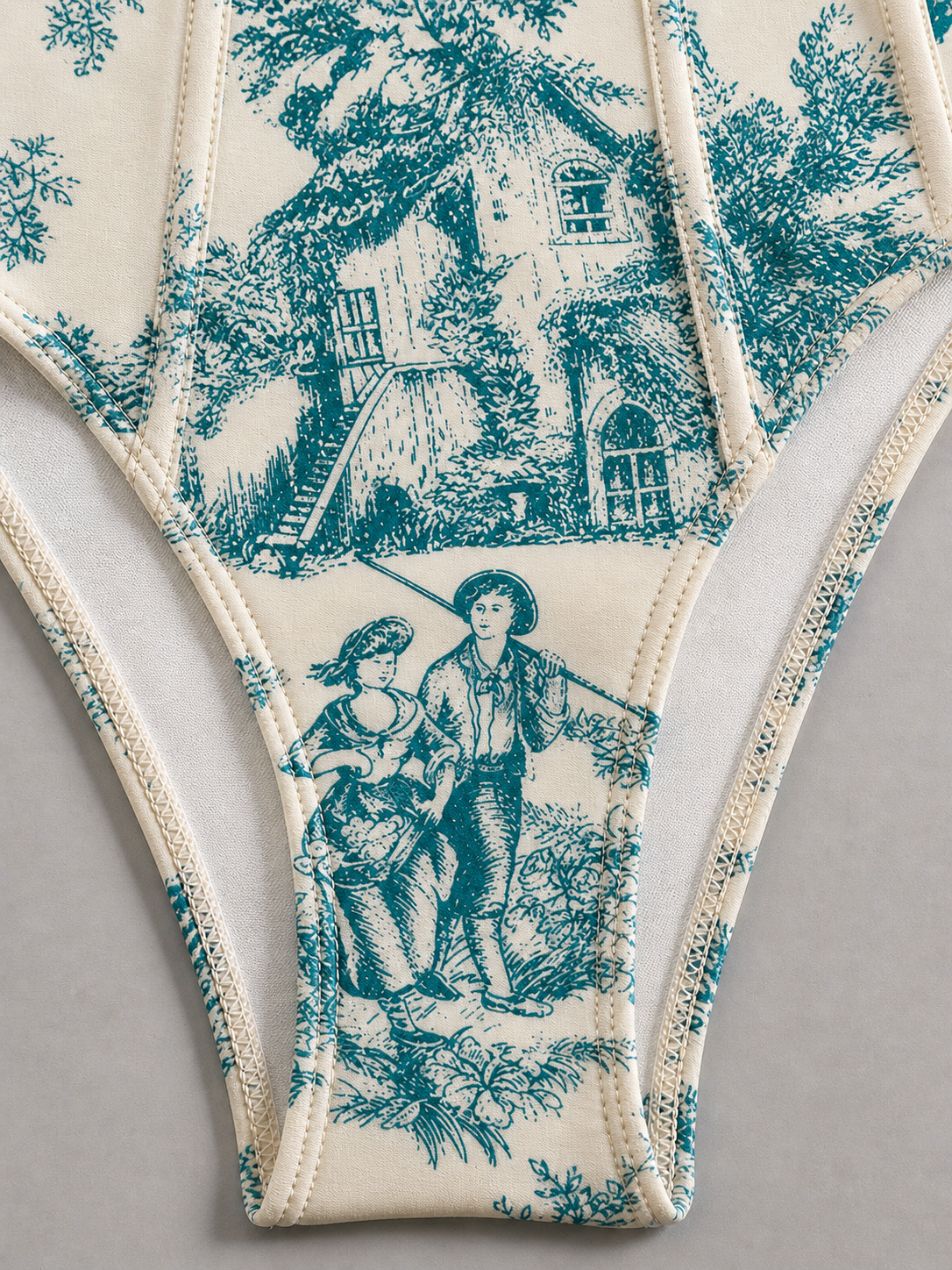 VIVI Azure Toile Sculpt Swimsuit Set