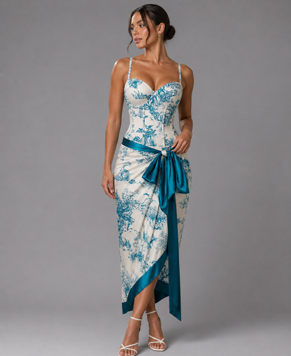 VIVI Azure Toile Sculpt Swimsuit Set