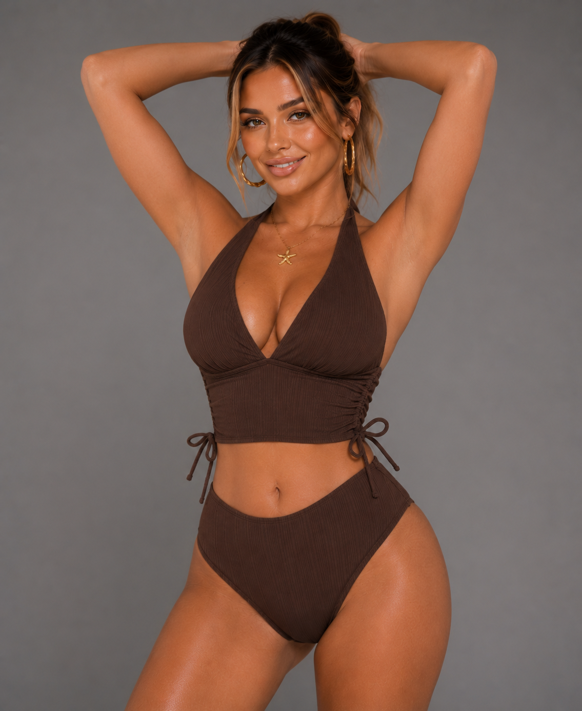 Vivi Mocha Sculpt Bikini Set